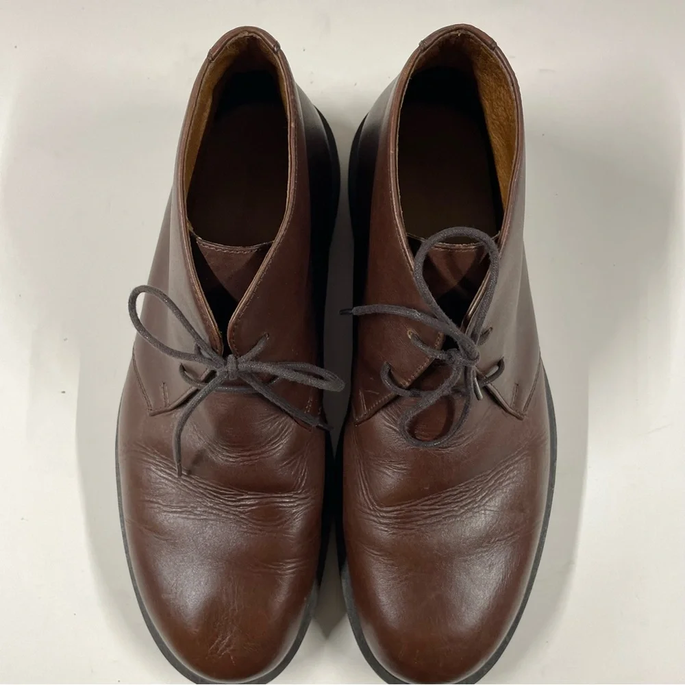 Eddie Bauer Brown Leather Chukka Boots Men’s Size 8.5M